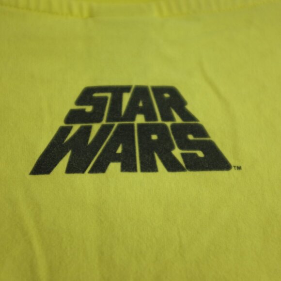 H&M Star Wars highlighter yellow tshirt size S - Picture 3 of 8
